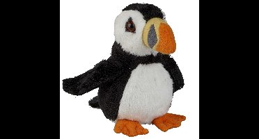 Pluche knuffel dier Papegaaiduiker vogel - 15 cm - Speelgoed knuffels zeevogels