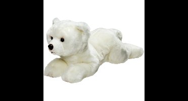 Pluche knuffel dieren IJsbeer - wit - 33 cm - Pooldieren