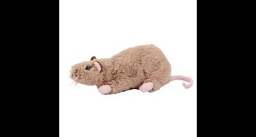 Pluche rat knuffel - bruin - 22 cm - ratten - Dieren - Speelgoed