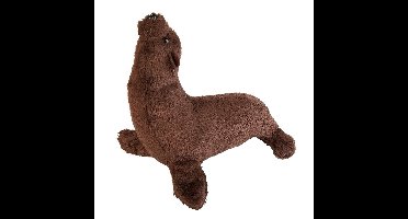 Ravensden Pluche bruine zeeleeuw knuffel - 15 cm - zeedieren speelgoed