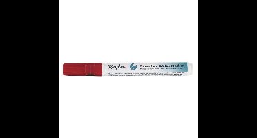 Rayher hobby glasstift/porseleinstift marker - rood - 1-2 mm punt - knutselen
