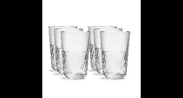 Royal Leerdam Longdrinkglazen Rayo - 6x - glas - 360 ml - drink/water glazen