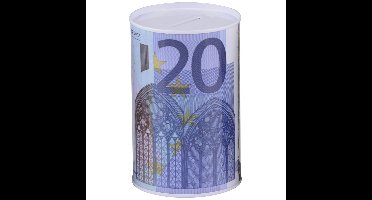 Spaarpot 20 euro biljet 8 x 13 cm