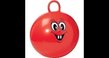 Speelgoed Skippybal - rood - 50 cm - met gezicht - buitenspeelgoed