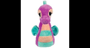 Suki Gifts pluche zeepaardje knuffeldier - cute eyes - paars/blauw - 16 cm