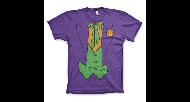 The Joker paars verkleed t-shirt korte mouwen voor heren