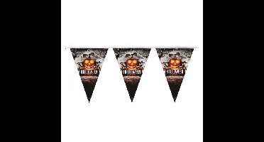 Vlaggenlijn/slinger pompoen 250 cm Halloween decoratie