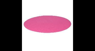 Wicotex Placemats Uni - fuchsia roze - rond 38 cm - anti slip laag - Teflon coating toplaag