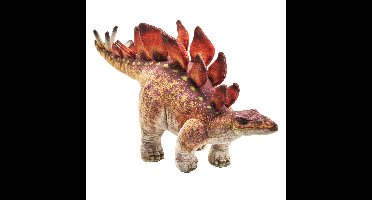 Wild Republic dinosaurus knuffel - stegosaurus - bruin - 60 cm - prehistorie - dino knuffels