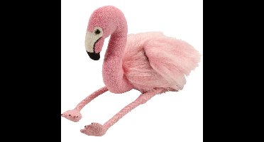 Wild Republic Flamingo - pluche knuffel - 20 cm - roze