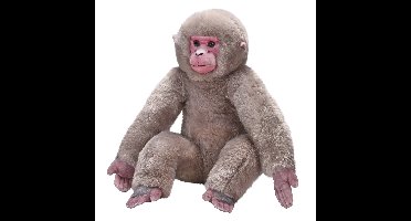 Wild Republic Japanse makaak knuffel - 40 cm - pluche knuffel - apen - knuffeldieren