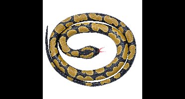 Wild Republic Koningspython slang - Rubberen Slang - 117 cm - Halloween enge dieren
