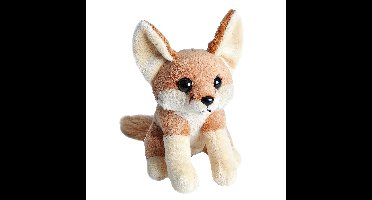 Wild Republic pluche woestijnvos - knuffel - 13 cm - Fennec vos - beige - dieren knuffels