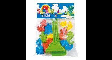 Zandbak/strand speelgoed - 12-delig - zand speelset - kunststof