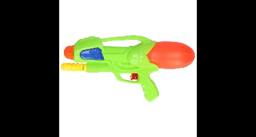 1x Waterpistool/waterpistolen 30 cm groen met pomp