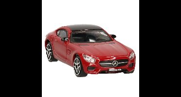 Bburago Modelauto - Mercedes Benz AMG GT - donker rood - speelgoedauto