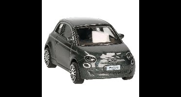 Bburago Modelauto/speelgoedauto Fiat 500e - La Prima - zwart - 9 cm
