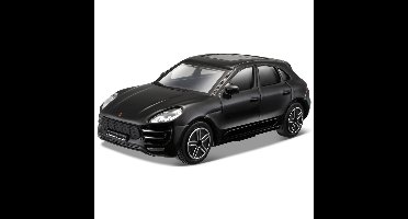 Bburago Modelauto/speelgoedauto Porsche Macan SUV - zwart - 10 cm