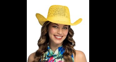 Boland Carnaval Cowboy hoed - geel - volwassenen - Western