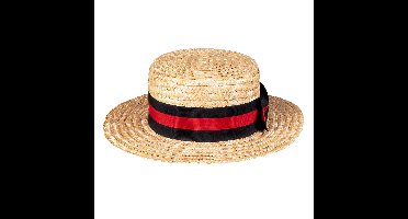 Boland Carnaval verkleed Gondoliers Lou Bandy hoed - stro