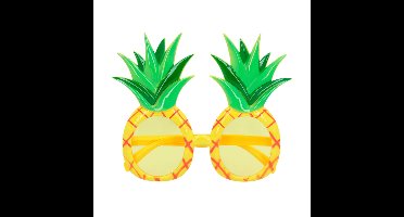 Boland Carnaval/verkleed party bril Ananas - Tropisch/hawaii thema - plastic - volwassenen
