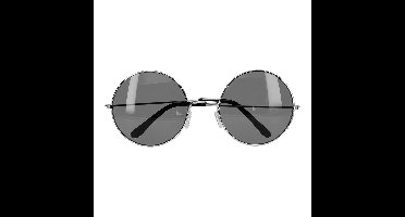 Boland Carnaval/verkleed party bril Lennon - Hippie/sixties - grijs