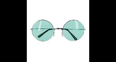 Boland Carnaval/verkleed party bril Lennon - Hippie/sixties - groen