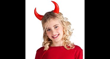 Boland Duivel hoorntjes - rood - PVC - diadeem - halloween - carnaval