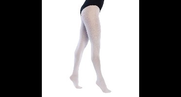 Boland panty - wit - 40 denier - maat M/L - carnaval