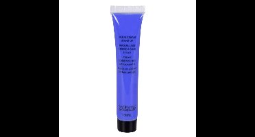 Boland Schmink/make-up tube - blauw - 19 gram - waterbasis - carnaval/Halloween