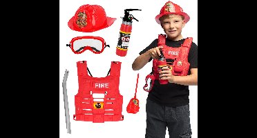 Boland Speelset/verkleedset Brandweer - voor kinderen - 6-delig