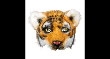 Boland Tijger dieren verkleedmasker - pluche - volwassenen - Horror/halloween - carnaval