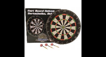 Dartbord - sisal - inclusief dartpijlen set - 45 cm