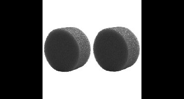 Ecologisch grimeer sponsje - 2x - rond - antraciet - make up sponsje