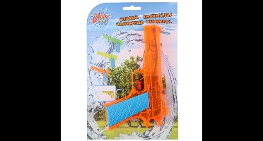 Eddy Toys Waterpistolen - waterpistool - oranje - 18 cm - kinderen