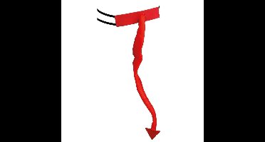 Funny Fashion Duivel staart - rood - Carnaval/Halloween kostuum