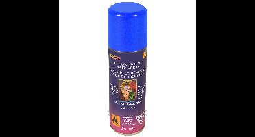Haarverf/haarspray - neon blauw - spuitbus - 125 ml - Carnaval