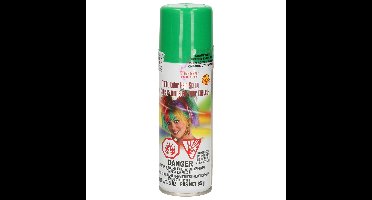 Haarverf/haarspray - neon groen - spuitbus - 125 ml - Carnaval