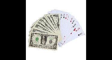 Home deco factory Speelkaarten dollar - 54 kaarten - kaartspel