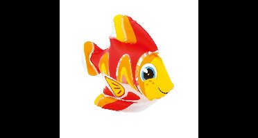 Intex opblaasbare vis - kunststof - rood/geel/oranje - 24 x 24 cm