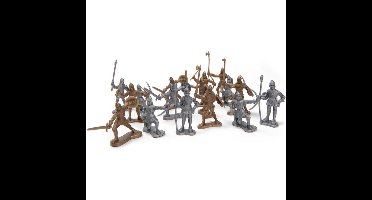 JohnToy Ridder poppetjes - speelgoed - speelset figuren - 60-delig