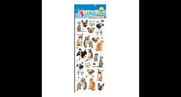 Kinder stickers dieren funny ogen