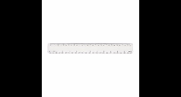 Liniaal transparant 30 cm