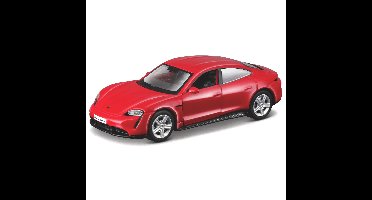 Maisto Modelauto - Porsche Taycan - rood