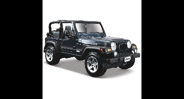 Maisto Modelauto/speelgoedauto Jeep Wrangler Rubicon - donkerblauw