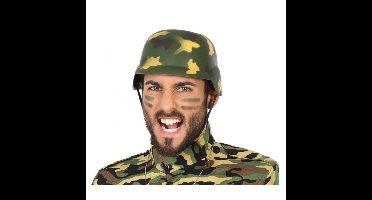 Militairen verkleed helm camouflage voor volwassenen