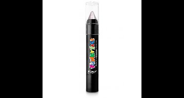 Paintglow Face paint stick - metallic zilver - 3,5 gram - schmink/make-up stift/potlood
