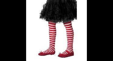 Panty - rood/wit gestreept - kinderen - 8-12 jaar - kinderpanty