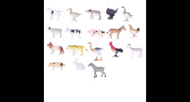 Pia Boerderij diertjes/dieren - 24x stuks - 2-6 cm