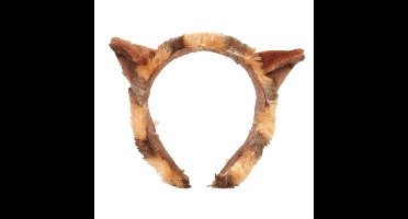 Pluche rode panda beer hoofdband met oortjes 15 cm